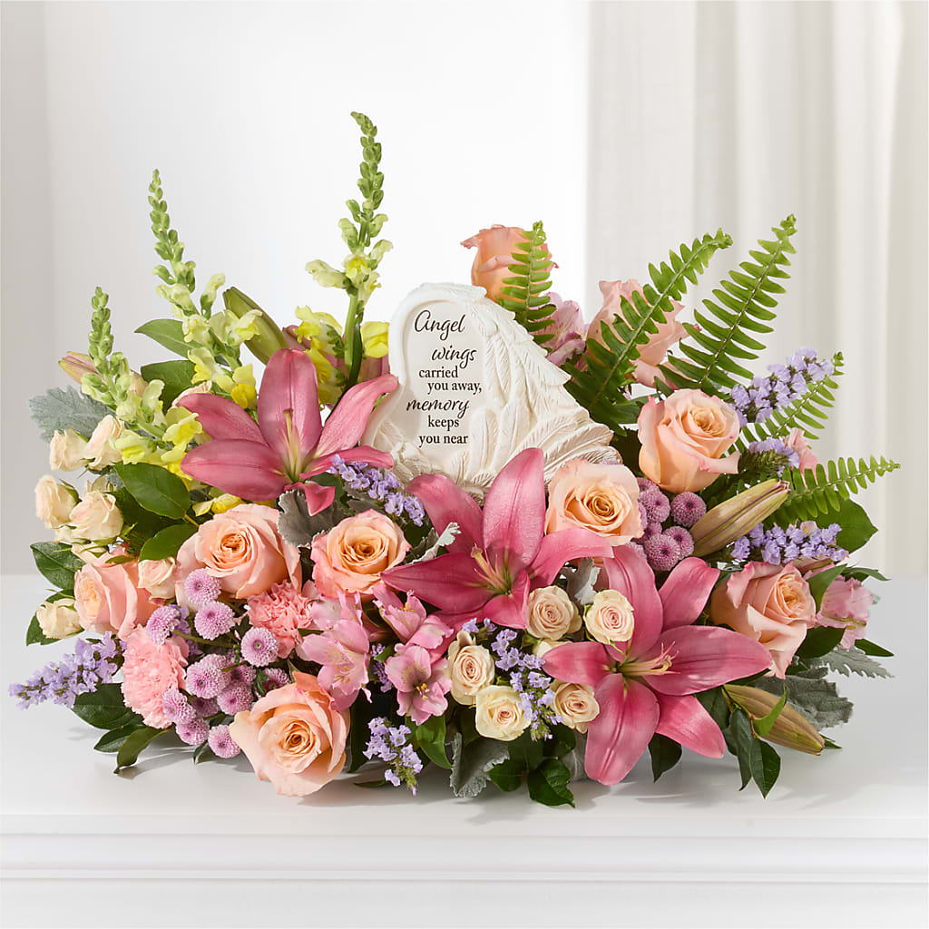 Gentle Light Arrangement –  Petals And Blooms Flowers, Fort Leonard Wood MO