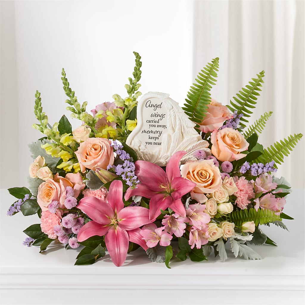 Gentle Light Arrangement –  Petals And Blooms Flowers, Fort Leonard Wood MO