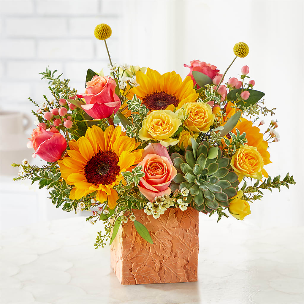 Sunflower Season Bouquet –  Petals And Blooms Flowers, Fort Leonard Wood MO
