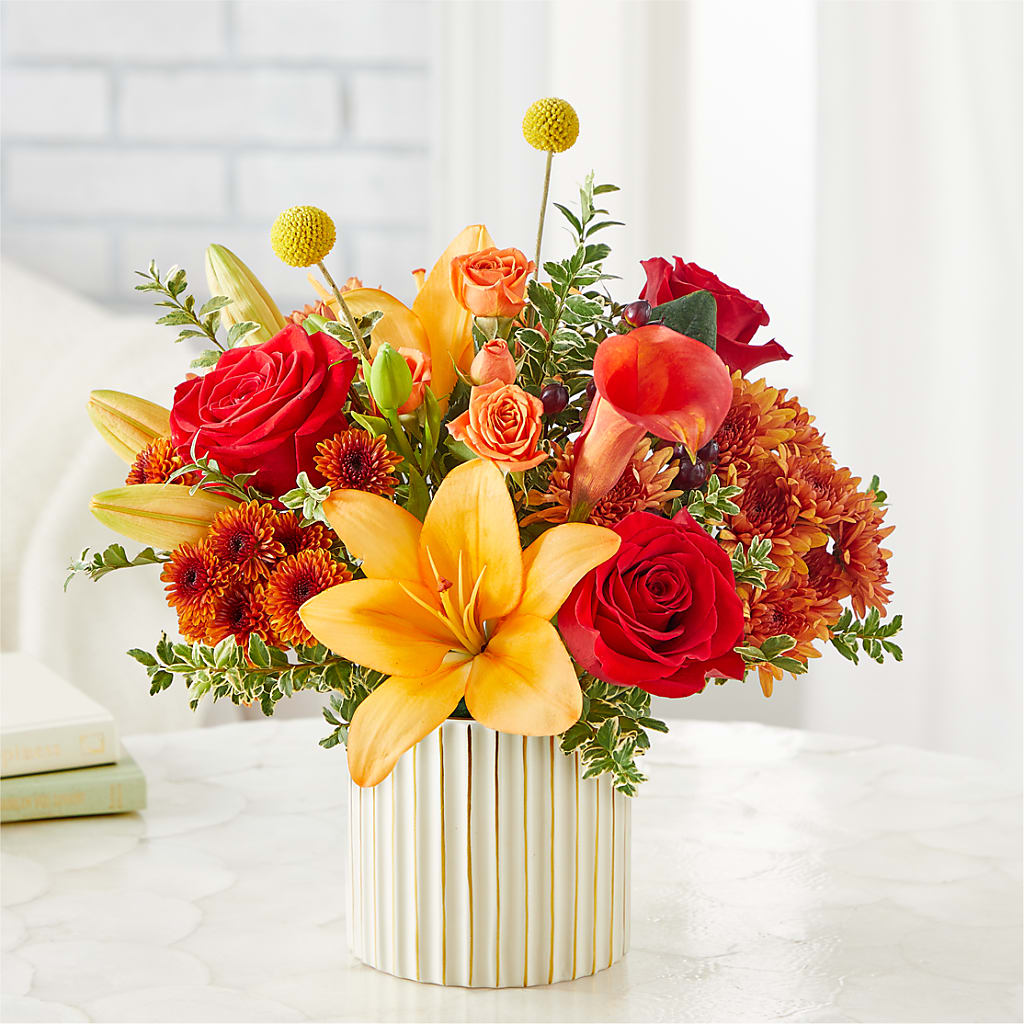 Scarlet Skies Bouquet –  Petals And Blooms Flowers, Fort Leonard Wood MO