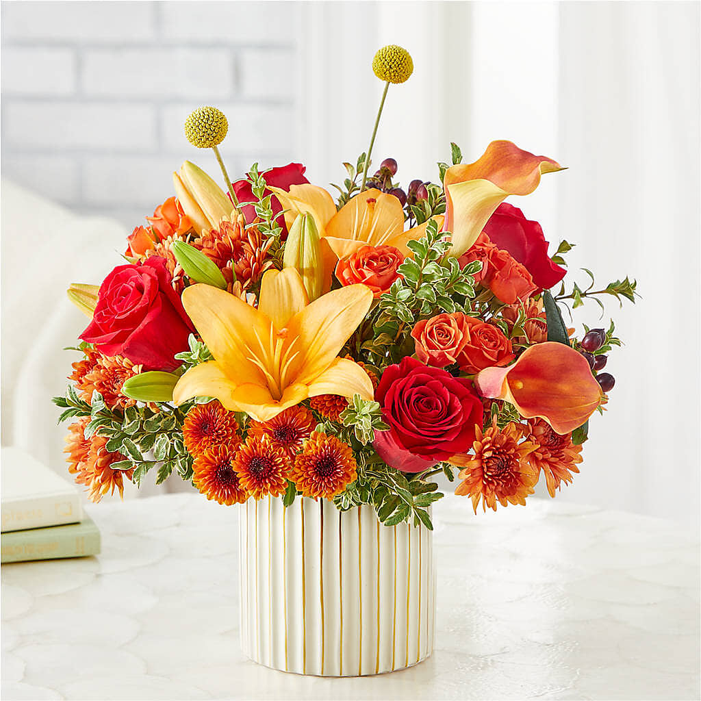 Scarlet Skies Bouquet –  Petals And Blooms Flowers, Fort Leonard Wood MO