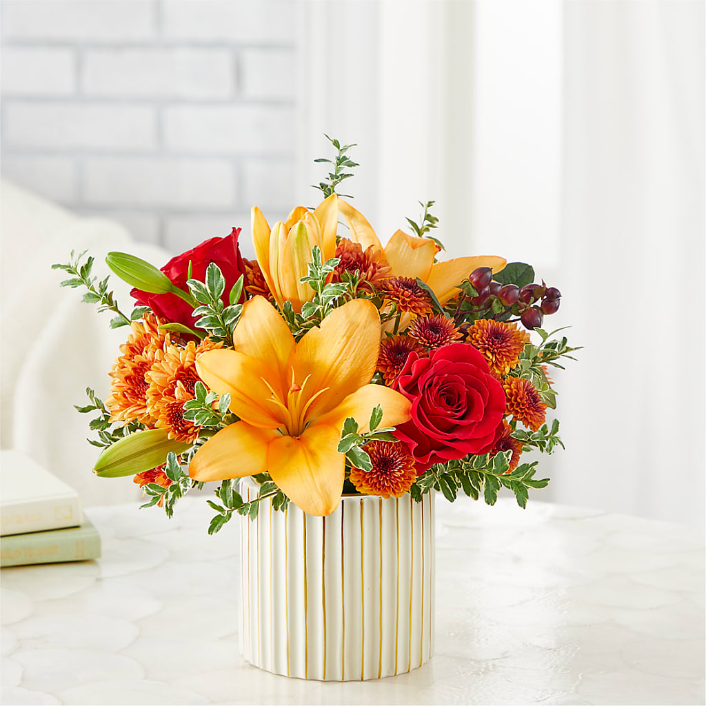 Scarlet Skies Bouquet –  Petals And Blooms Flowers, Fort Leonard Wood MO