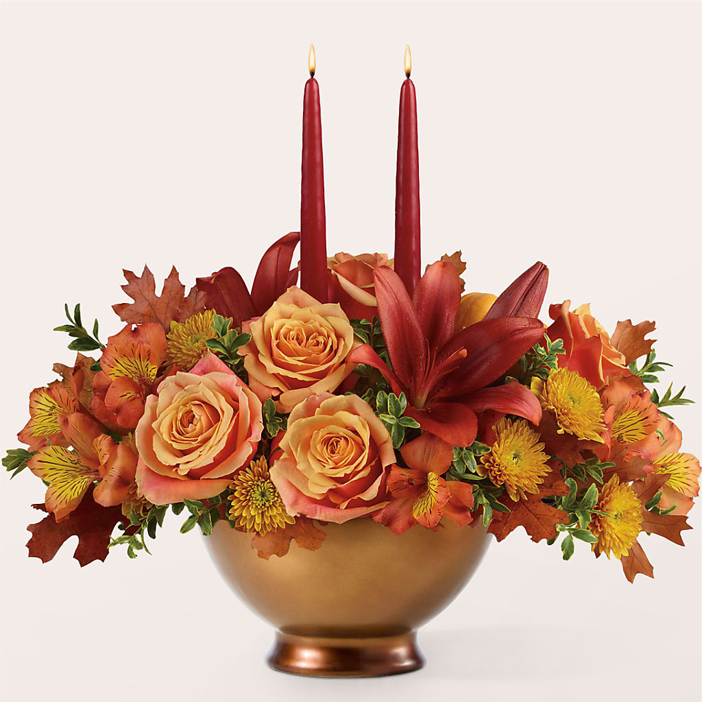 Harvest Table Centerpiece –  Petals And Blooms Flowers, Fort Leonard Wood MO