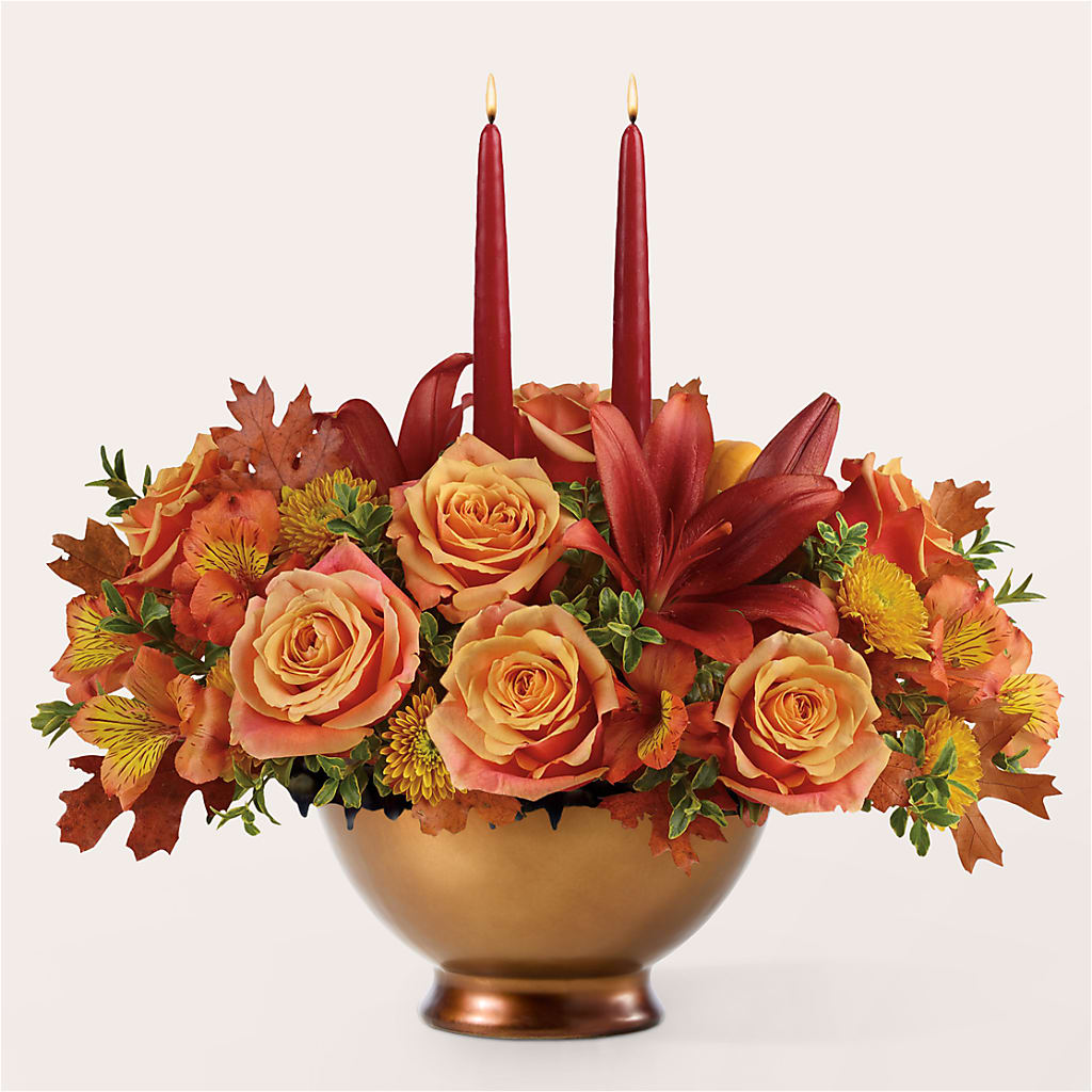 Harvest Table Centerpiece –  Petals And Blooms Flowers, Fort Leonard Wood MO