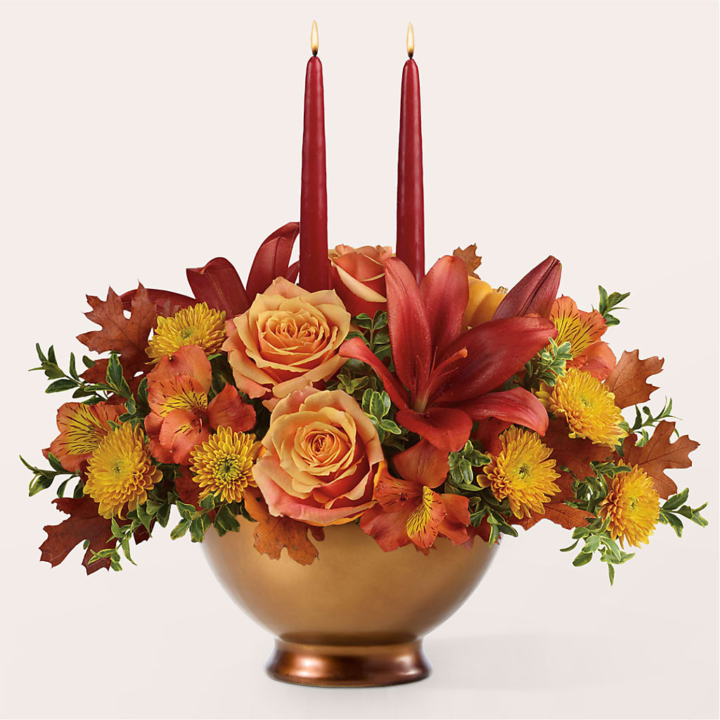 Harvest Table Centerpiece –  Petals And Blooms Flowers, Fort Leonard Wood MO