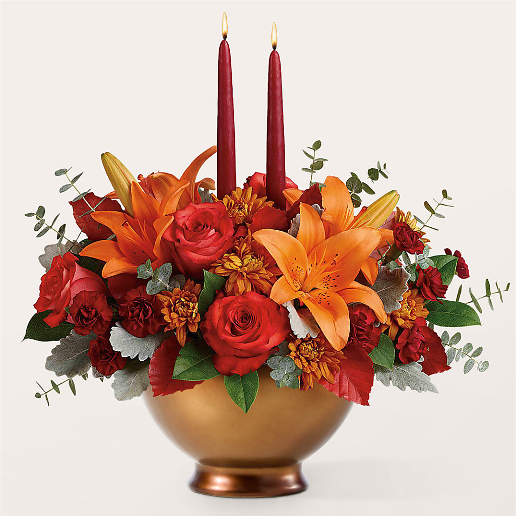 Fruits of Fall Centerpiece –  Petals And Blooms Flowers, Fort Leonard Wood MO