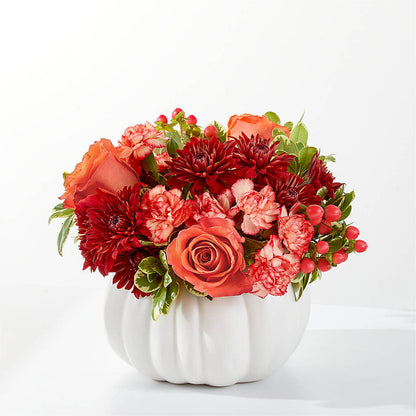 Autumn Air Pumpkin Bouquet –  Petals And Blooms Flowers, Fort Leonard Wood MO