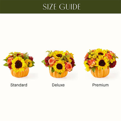 Golden Gourd Pumpkin Bouquet –  Petals And Blooms Flowers, Fort Leonard Wood MO