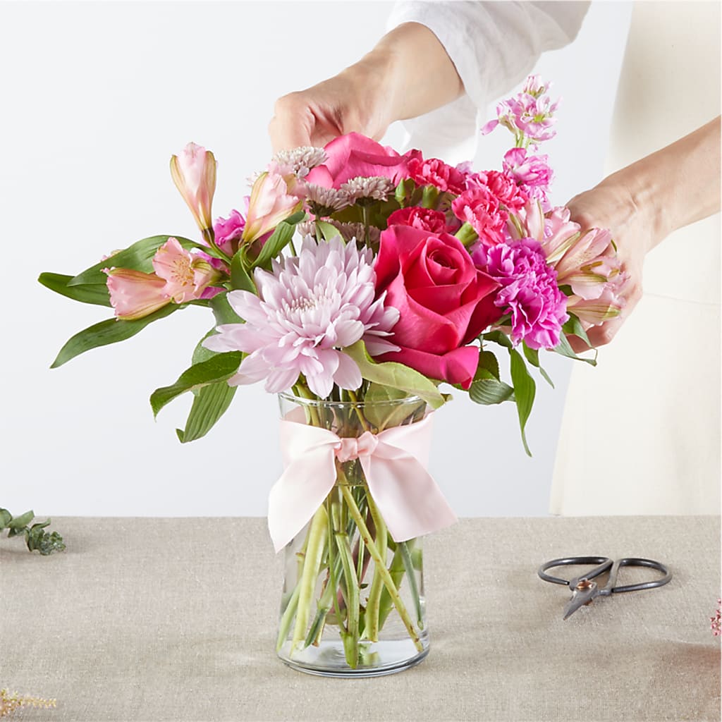 Pink Ribbon - A Florist Original –  Petals And Blooms Flowers, Fort Leonard Wood MO