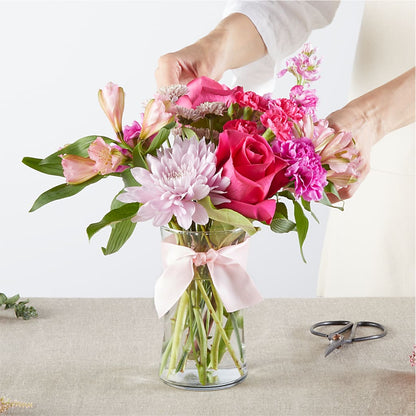 Pink Ribbon - A Florist Original –  Petals And Blooms Flowers, Fort Leonard Wood MO