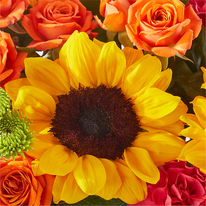 Sun-drenched Blooms Box Bouquet –  Petals And Blooms Flowers, Fort Leonard Wood MO