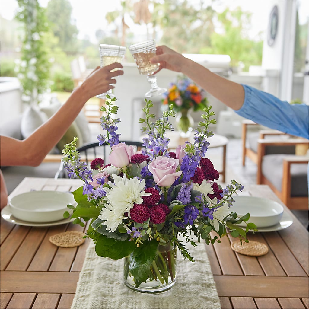 Violet Frost Bouquet –  Petals And Blooms Flowers, Fort Leonard Wood MO
