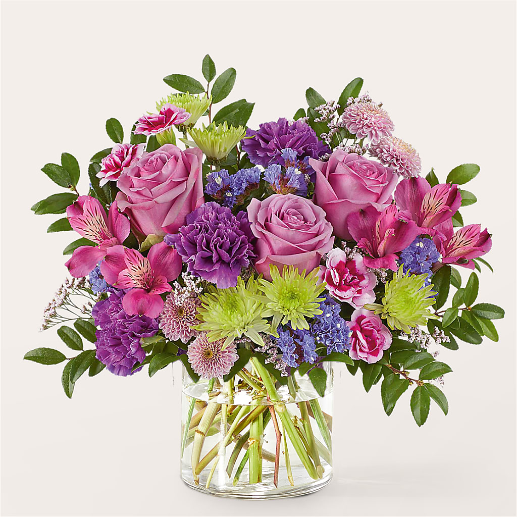 Glass Half Full Bouquet –  Petals And Blooms Flowers, Fort Leonard Wood MO