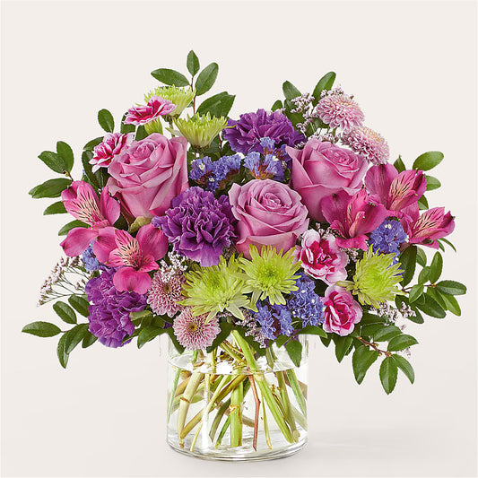 Glass Half Full Bouquet –  Petals And Blooms Flowers, Fort Leonard Wood MO