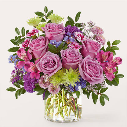 Glass Half Full Bouquet –  Petals And Blooms Flowers, Fort Leonard Wood MO