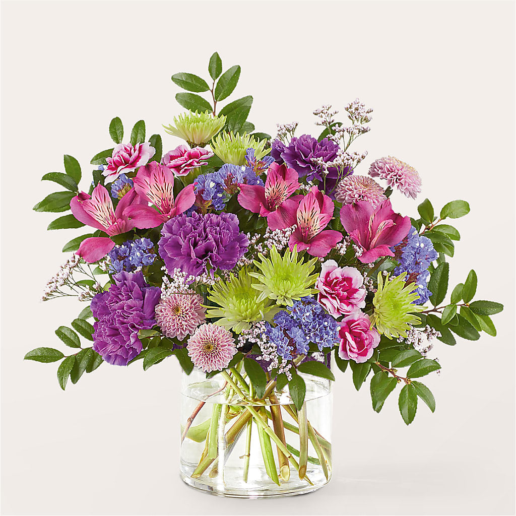 Glass Half Full Bouquet –  Petals And Blooms Flowers, Fort Leonard Wood MO