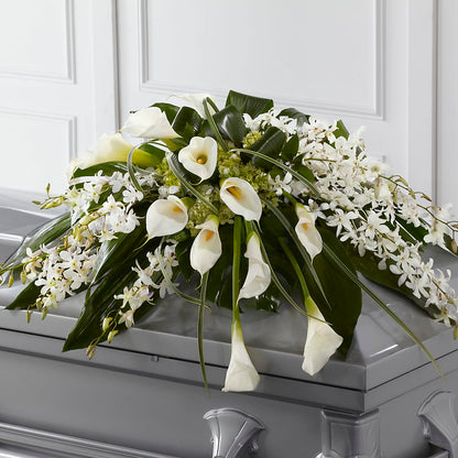 Angel Wings Casket Spray –  Petals And Blooms Flowers, Fort Leonard Wood MO