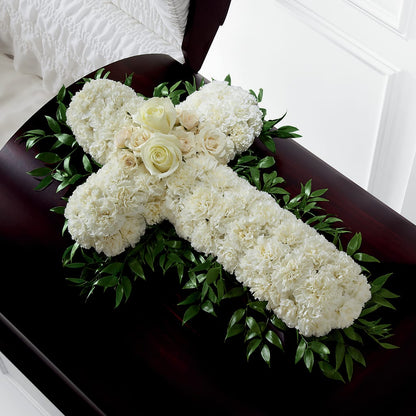 Peaceful Memories Casket Spray (Standard) –  Petals And Blooms Flowers, Fort Leonard Wood MO