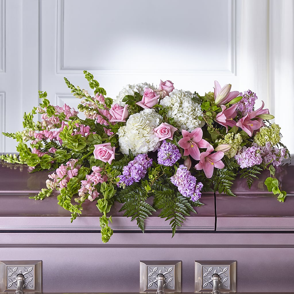 Life's Gratitude Casket Spray –  Petals And Blooms Flowers, Fort Leonard Wood MO