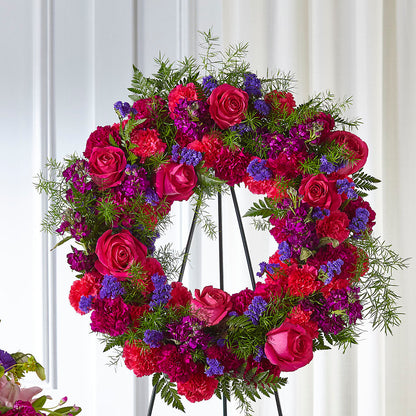 Calming Colors Wreath –  Petals And Blooms Flowers, Fort Leonard Wood MO