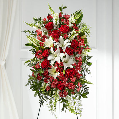 Everlasting Memory Standing Spray –  Petals And Blooms Flowers, Fort Leonard Wood MO