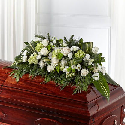 Hopeful Gesture Casket Spray –  Petals And Blooms Flowers, Fort Leonard Wood MO