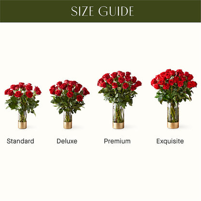 Classic Love Red Rose Bouquet –  Petals And Blooms Flowers, Fort Leonard Wood MO
