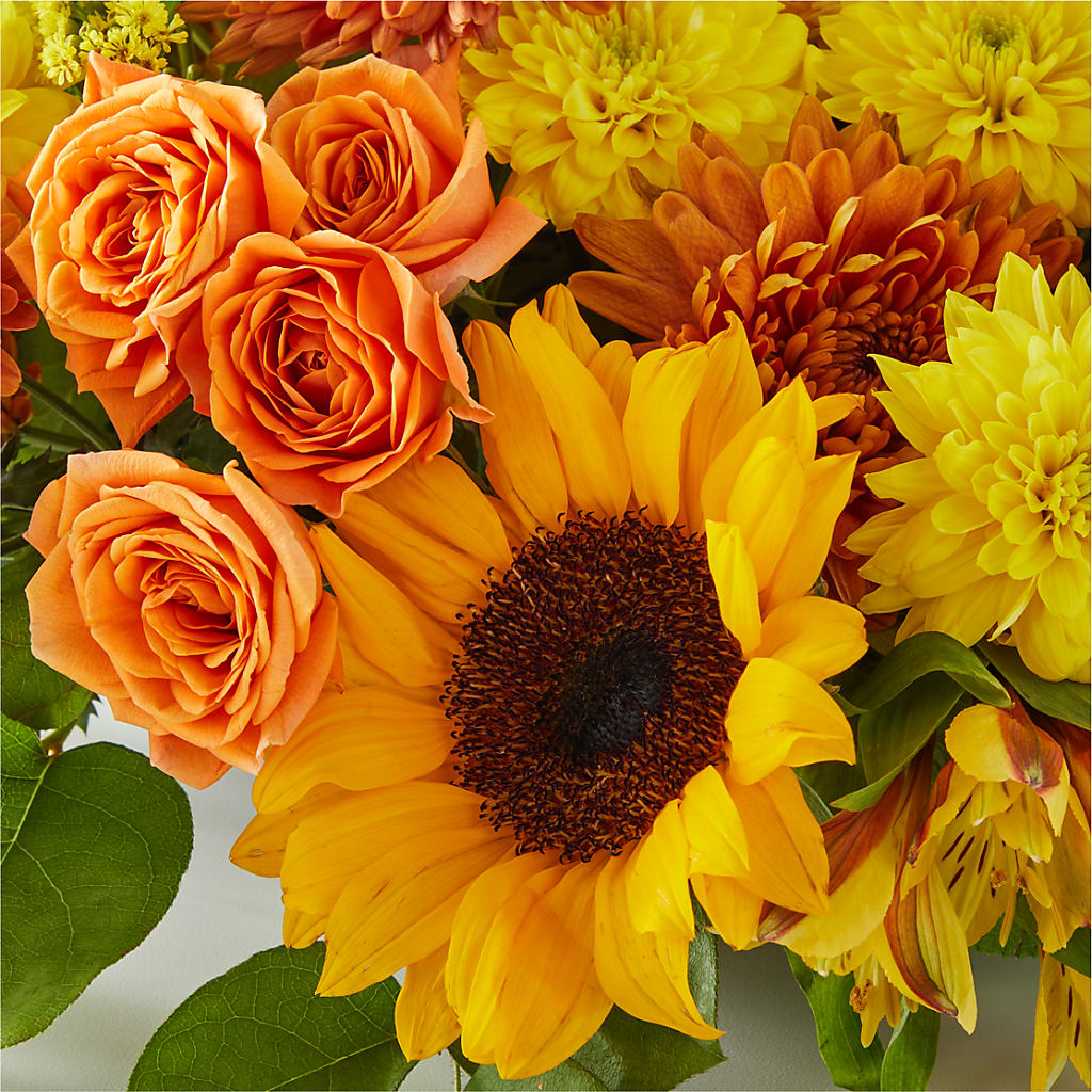 Autumn Harmony Centerpiece –  Petals And Blooms Flowers, Fort Leonard Wood MO