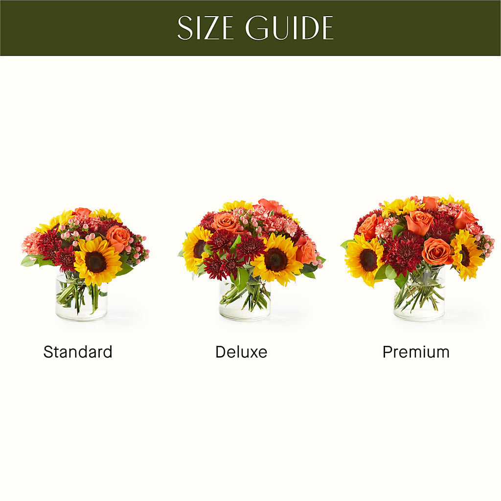 September Sunset Bouquet –  Petals And Blooms Flowers, Fort Leonard Wood MO