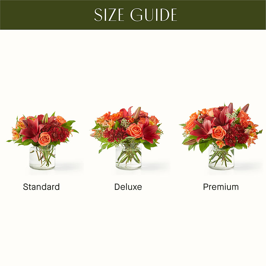 Crimson Leaves Bouquet –  Petals And Blooms Flowers, Fort Leonard Wood MO