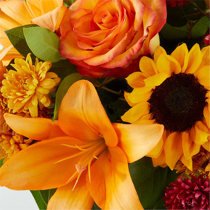 Grateful Centerpiece –  Petals And Blooms Flowers, Fort Leonard Wood MO