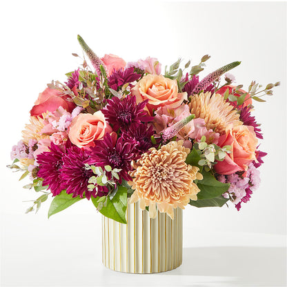 Berry Cobbler Bouquet with Ivory Vase –  Petals And Blooms Flowers, Fort Leonard Wood MO