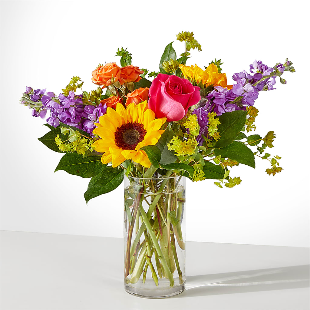Vibrant Greetings Bouquet –  Petals And Blooms Flowers, Fort Leonard Wood MO