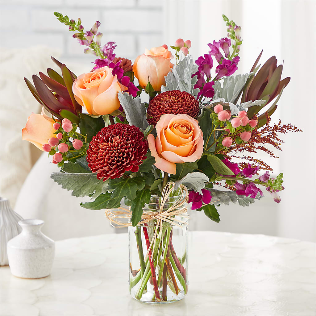Moody Hues Bouquet –  Petals And Blooms Flowers, Fort Leonard Wood MO
