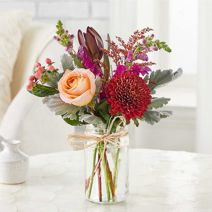 Moody Hues Bouquet –  Petals And Blooms Flowers, Fort Leonard Wood MO