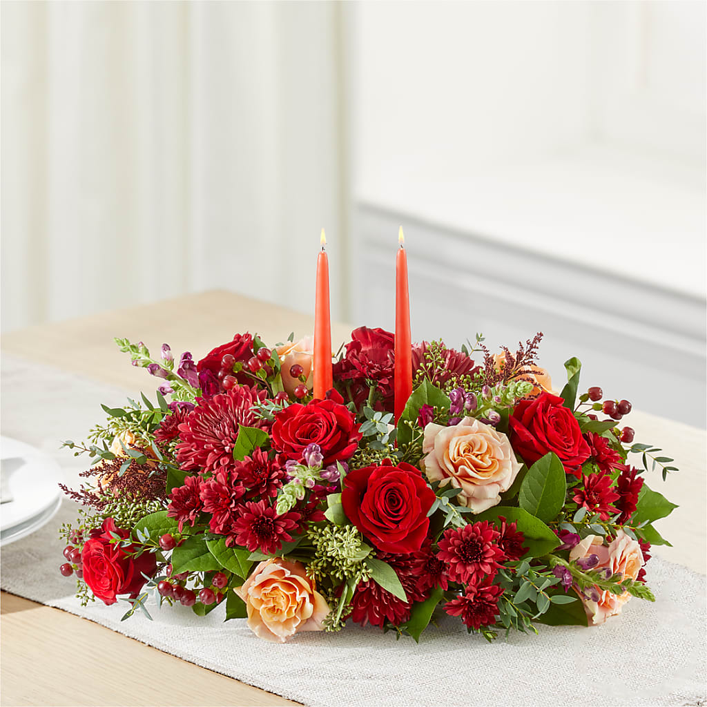 Most Thankful Centerpiece –  Petals And Blooms Flowers, Fort Leonard Wood MO