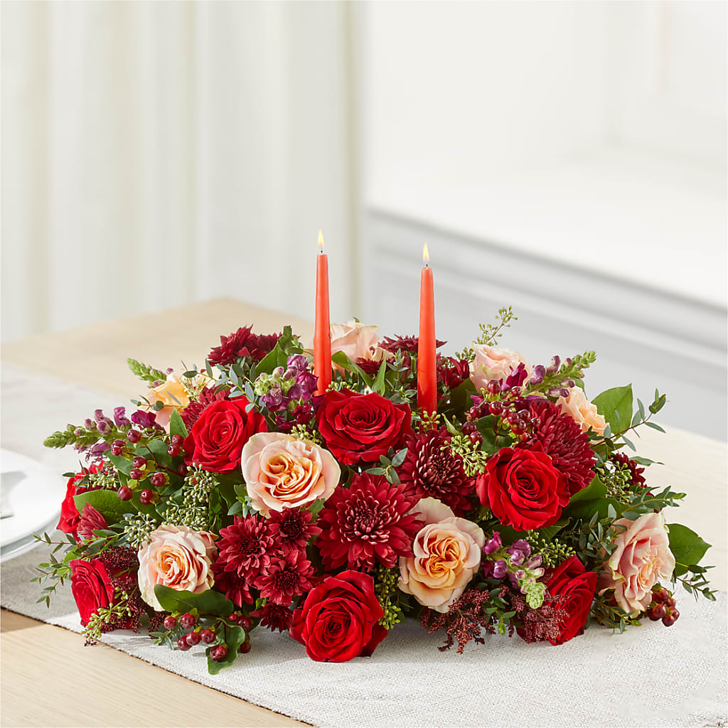 Most Thankful Centerpiece –  Petals And Blooms Flowers, Fort Leonard Wood MO