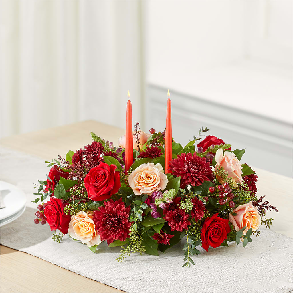 Most Thankful Centerpiece –  Petals And Blooms Flowers, Fort Leonard Wood MO