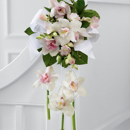 Perfect Entrance Pew Arrangement –  Petals And Blooms Flowers, Fort Leonard Wood MO