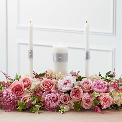 Worldwide Romance Unity Candle Arrangement –  Petals And Blooms Flowers, Fort Leonard Wood MO