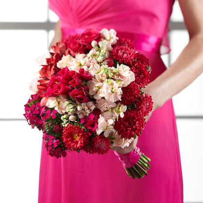 Pink Effervescence Bouquet –  Petals And Blooms Flowers, Fort Leonard Wood MO