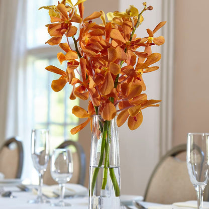 Orange Mokara Bud Vase –  Petals And Blooms Flowers, Fort Leonard Wood MO