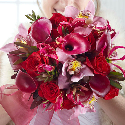 Heart of Hearts Bouquet –  Petals And Blooms Flowers, Fort Leonard Wood MO